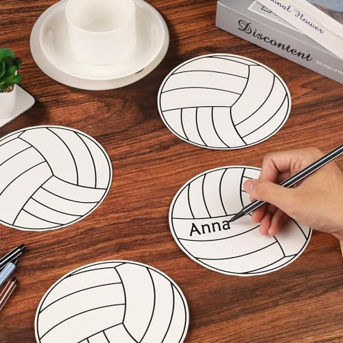 Zoiiwa Volleyball Cutouts Diy Sport Theme Party Decoration For Baby Shower Birthday 60 Pcs