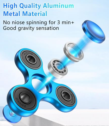 Atesson Fidget Spinner Toy Ultra Durable Stainless Steel Bearing High Speed 25 Stainless Steel