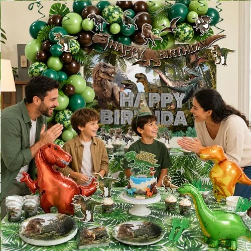 Tenmere Dinosaur Birthday Party Decorations Kit For Boys