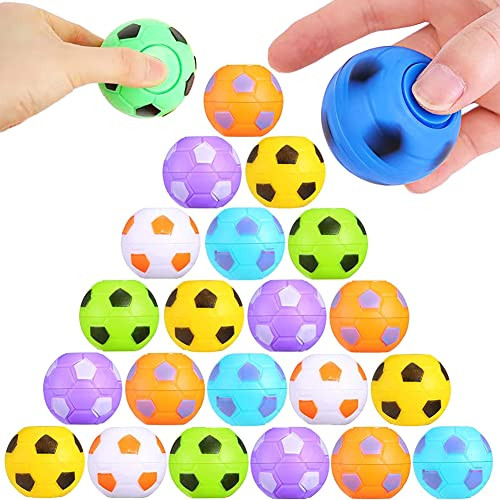 Zjdl Mini Fidget Spinners Soccer Ball Toys For Kids Soccer Party Favors 32 Pcs