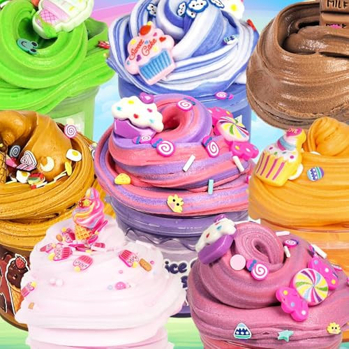 Kmbtqre Butter Slime Kit For Girl Boys Party Favors Fidget Toy Stocking 15Pack