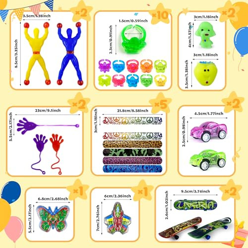 Xipegpa Party Favors Toy Assortment For Classroom Rewards Bulk Toys Birthday Party 62Pcs