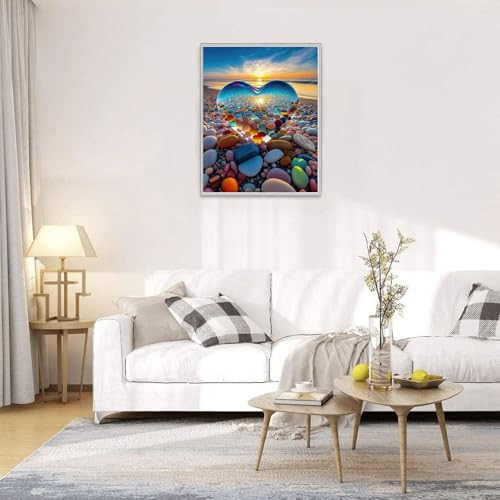 Jozutoyz Jigsaw Puzzles For Adults Love Pebbles Beach Puzzle Impossible Difficult Hard 1000 Pieces
