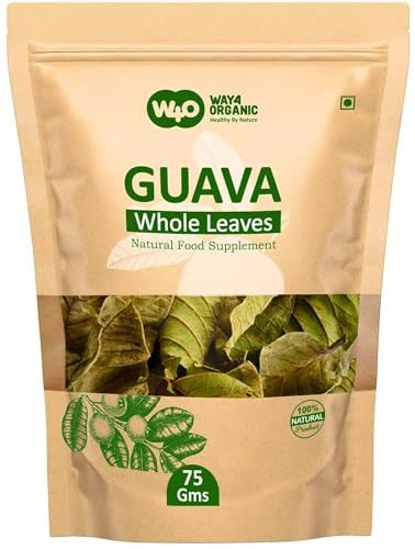 Way 4 Organic W4O Guava Whole Dry Leaves Loose Leaf Tea 100% Pure Leaves 2.65 Oz 75 Grams