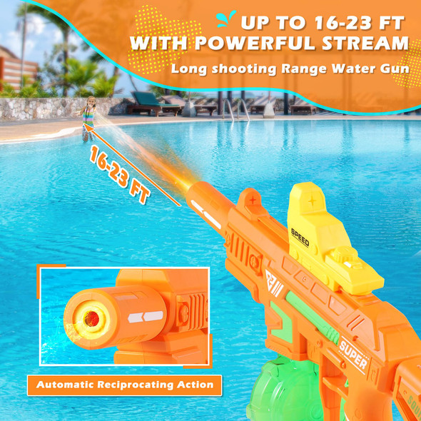 Weirtoya Electric Water Gun Ultimate Battle Blaster Water Guns With Realistic Gun