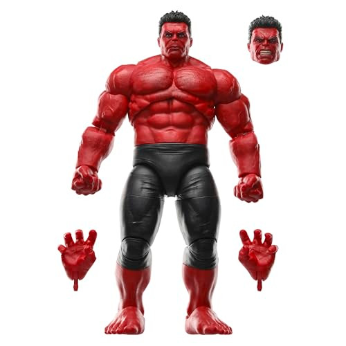 Marvel Legends Series Red Hulk Captain America: Brave World Collectible Deluxe 6 Inch Red