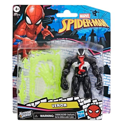 Marvel SpiderMan Marvel Actionverse Venom Action Figure and Accessories 4.5Inch Super Hero 11.4 Cm