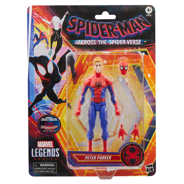 Marvel Legends Series Peter Parker SpiderMan: Into The SpiderVerse Collectible Action Figure 6 Inch