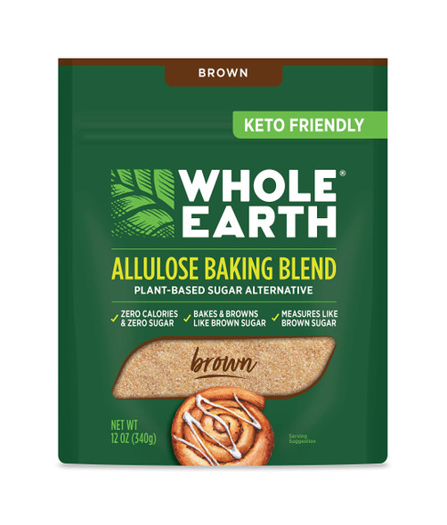 Whole Earth Sweetener Co. Brown Sugar mentAllulose PlantBased Sugar Alternative Allulose Baking Blend 6 Count Brown