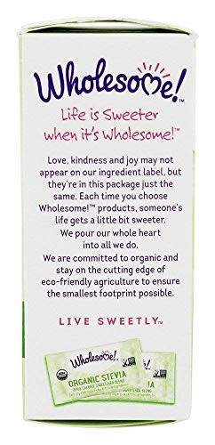 Wholesome Sweeteners Organic Stevia Individual Packets 1.25 Oz