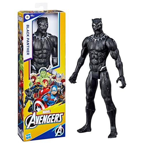 Hasbro Marvel Avengers Titan Hero Series 12 Black Panther Action Figure Black