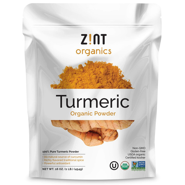 Zint Organic Turmeric Powder : Raw Turmeric Root Curcumin Powder Spice For 16 Oz