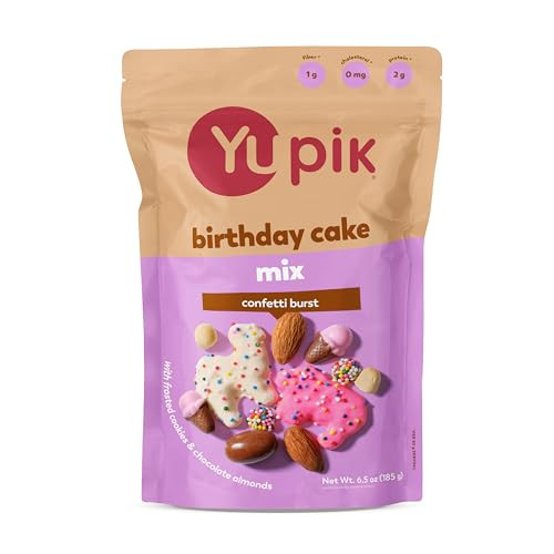 Yupik Birthday Cake Mix Sweet Snacks Festive Blend With Sprinkle Sugar Cookies 6.5 Oz