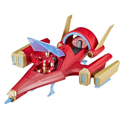 Marvel Avengers Epic Hero Series Iron Man Repulsor Blast Battle Jet 4Inch 10 Cm