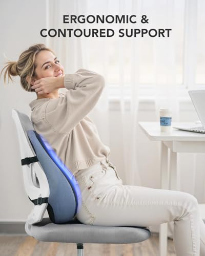 Huanuo Lumbar Support Pillow For Office Chair Car Back Support Pillow Memory