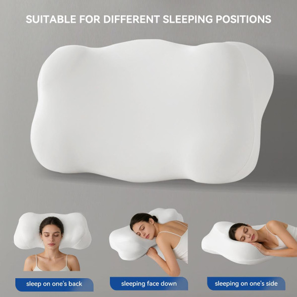 Aizami Ergonomic Cervical Neck Pillow For Sleeping Memory Foam Contour Pillow For White