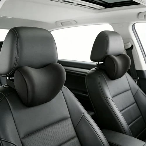 Gzgtuu Car Neck Pillows Ultra Soft Memory Foam Neck Pillows For Driving 2 Pcs Black