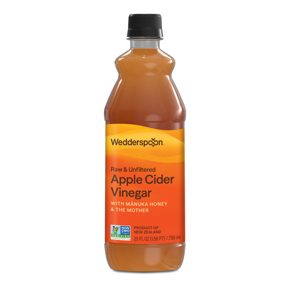 Wedderspoon Organic Raw Apple Cider Vinegar With Monofloral Manuka Honey and The 25 Fl Oz