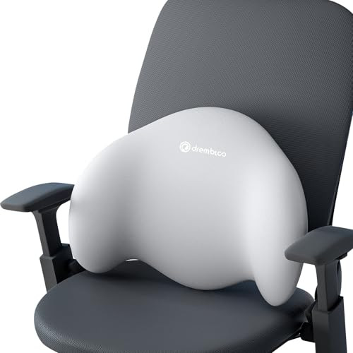 Drembloo Lumbar Support Pillow For Office Chair Extra Dense Memory Form Pillow
