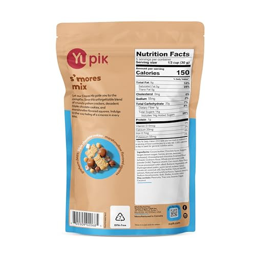 Yupik S'mores Mix Chocolatey Delight Blend Of Marshmallows Chocolate Chunks and Crunchy 5.3 Oz