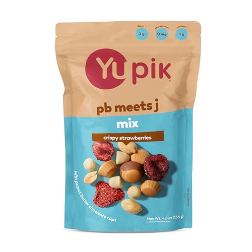 Yupik Pb Meets J Mix Crunchy and Soft Snack Peanut Butter and 4.8 Oz