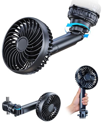 Xuenair 5000Mah Rechargeable Fan For Car Suv Pickup Truck Rv Golf Cart