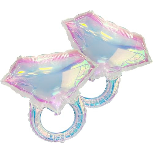 Zafete Iridescent Ring Balloon For Engagement Bridal Shower Bachelorette Wedding Party Decorations/She
