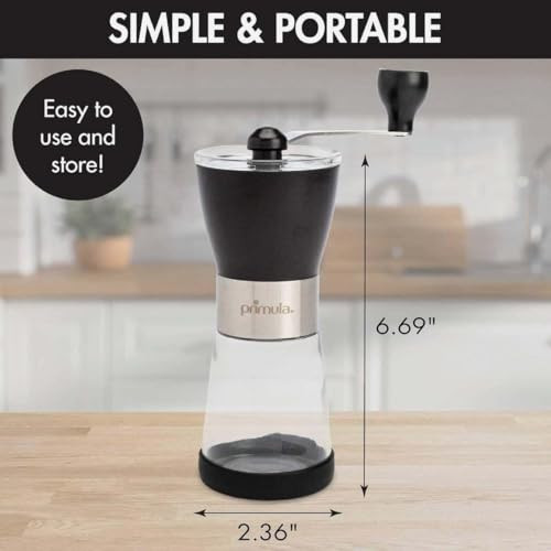 Primula Manual Adjustable Burr Coffee Grinder Stainless Steel