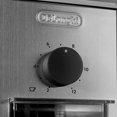 De'Longhi Delonghi Stainless Steel Burr Coffee Grinder Silver Stainless Steel
