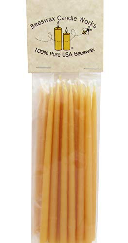 Beeswax Candle Works Inc 5Inch Birthday Candles (Pack Of 24) 100% Usa Beeswax Pack Of 24