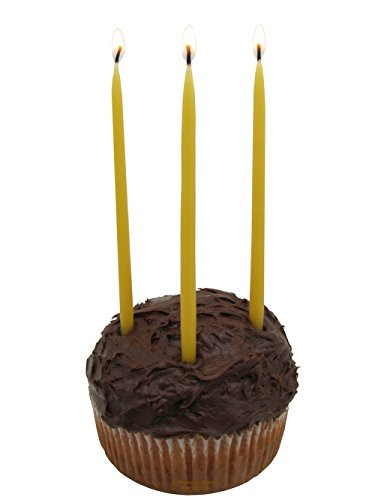 Beeswax Candle Works Inc 5Inch Birthday Candles (Pack Of 24) 100% Usa Beeswax Pack Of 24