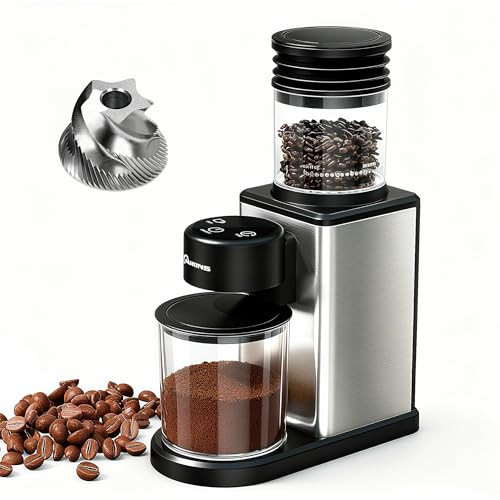 Caukins Electric Coffee Grinder For Home and Office: Smart Conical Burr Coffee 120G
