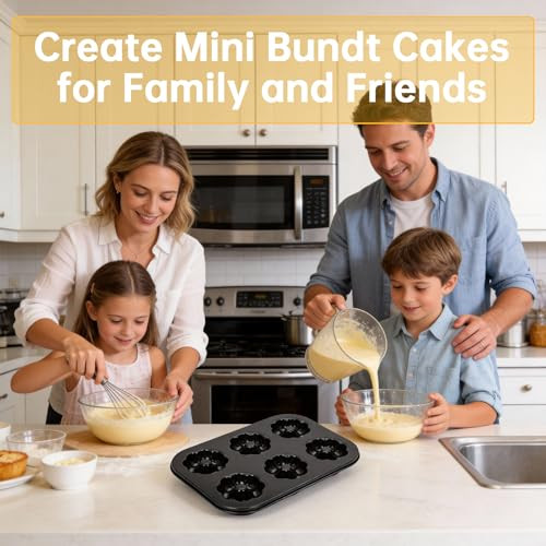 Piszvbej Mini Bundt Cake Pan 3 Pack