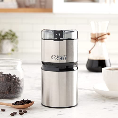 Commercial Chef Electric Coffee Grinder Spice Grinder Stainless Steel
