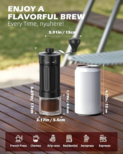 Gcctxg Gcctxc Manual Coffee Grinder With Ceramic Burr Handheld Hand Crank Espresso