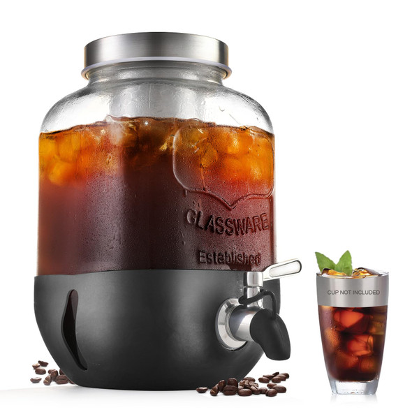 Dailybrew Cold Brew Coffee Maker Iced Coffee Maker With Stainless Steel Filter 1 Gallon Stainless Steel