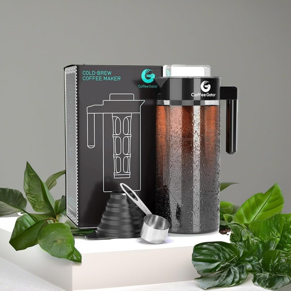 Coffee Gator Cold Brew Coffee Maker 47 Oz Black