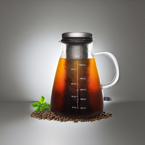 Ymmind Cold Brew Iced Coffee Maker Brewed Coffee Pot With Removable Double 34Oz Stainless Steel