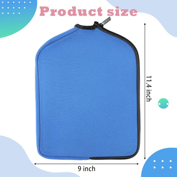 Deekin 2 Pcs Ball Paddle Cover Protective Ball Paddle Case Neoprene Cover Sleeve Compatible with Pickleball for Men Women Racket Protection, Blue