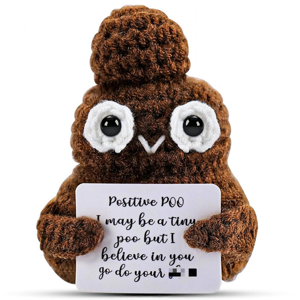 Hoedia Handmade Emotional Pickle Emotional Cucumber Crochet Doll Inspirational Gifts With Cards Cute Knitted Funny Support Pickle Potato Friend Birthday Blossom Cactus