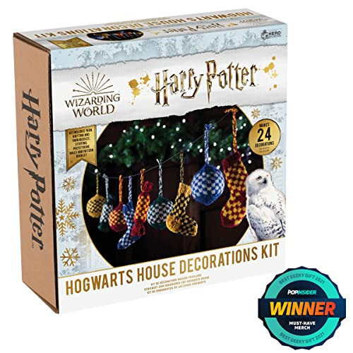 Hero Collector Hogwarts Christmas Decorations Kit Harry Potter Wizarding World Knitting Kits