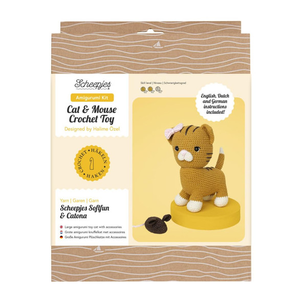 Scheepjes Clean Sweep Tea Towels Knit Kit 1Pc Versatile Crafting Supplies