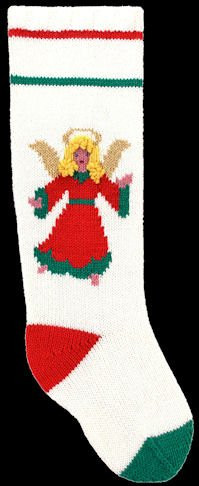Googleheims Christmas Stocking Kits For Knitting Christmas Angel Blonde Or Brunette