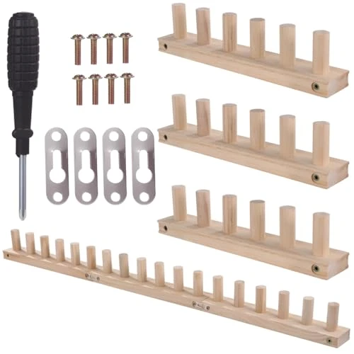 Dormiya 354 Chunky Knitting Blanket Loom Wooden Diy Weaving Loom Kit Adjustable Modular Blanket Frame With Assembly Hardware 3In1 Knitting Loom For Thick Yarn
