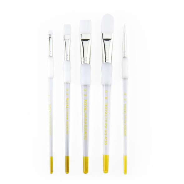 Royal and Langnickel And Langnickel 5 Piece White Taklon Set