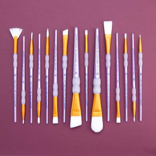 Royal and Langnickel Brush Manufacturing Brush Taklon White 15/Pkg UsOne Size