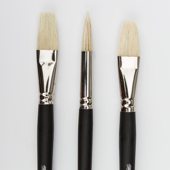 Winsor and Newton Azanta Black Brush Pack Of 3