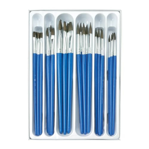 Royal and Langnickel Brush Rcvp102 Natural Brushes Classroom Value Pack Assorted Size Pack Of 30