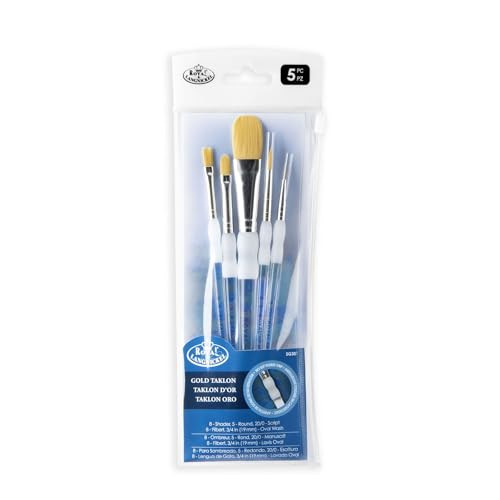 Royal and Langnickel 10014044 Talkon Brush 5 Piece Rubgrp Assorted Size Multicolor 5 Set