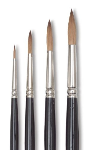 Winsor and Newton Series 7 Kolinsky Sable Brush Pointed Round Set Of 5